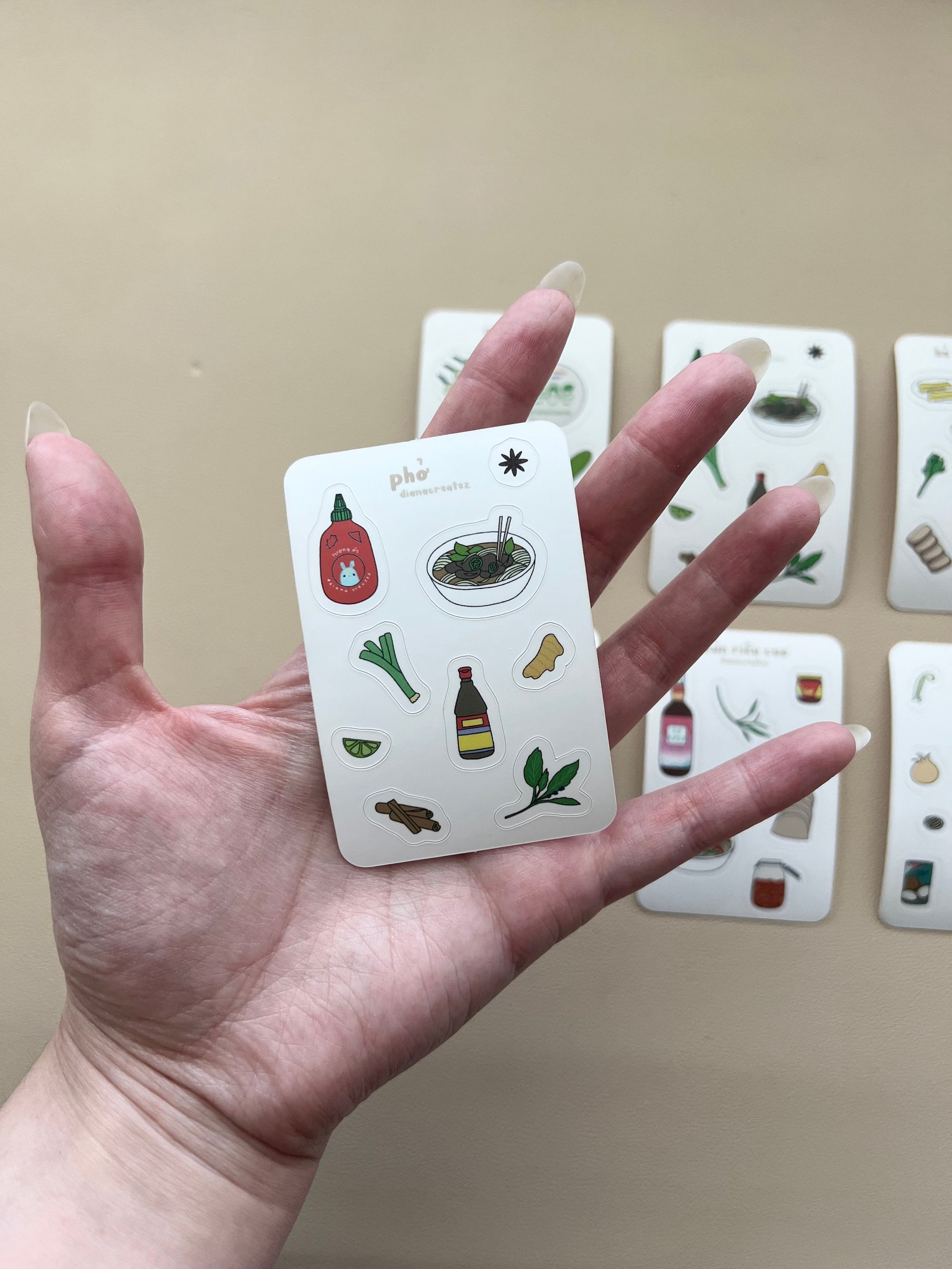 Vietnamese Food Sticker Sheets | Mini Sticker Sheets | Viet Food ...