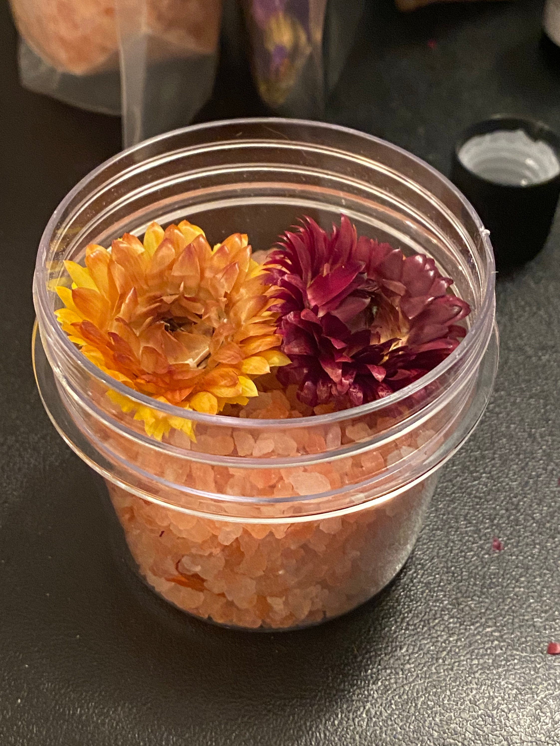 Restore Flower Bath Flower Soak Sea Salt Bath Lily Flower Bath Etsy