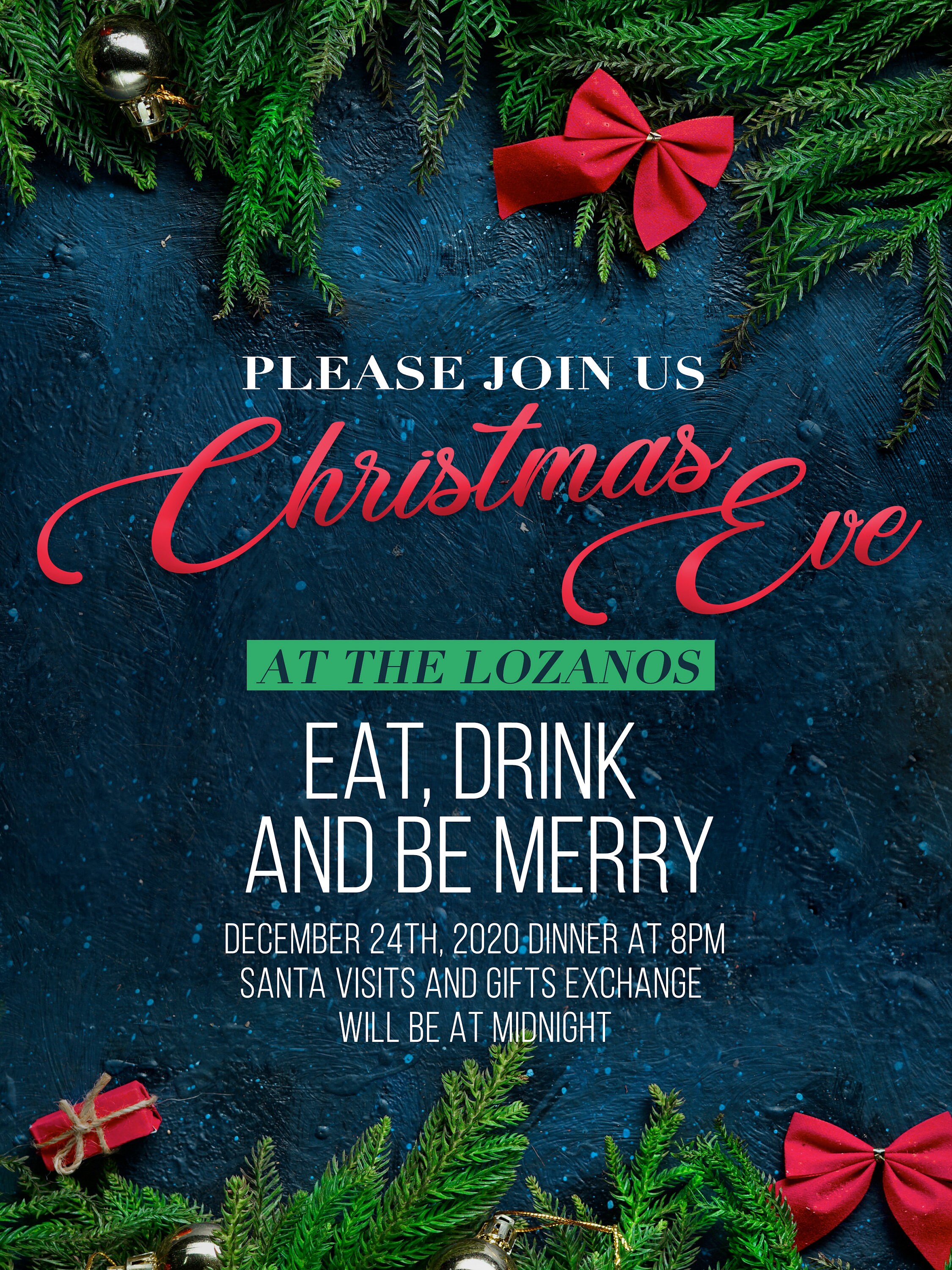 Custom Christmas Invites/evites Etsy