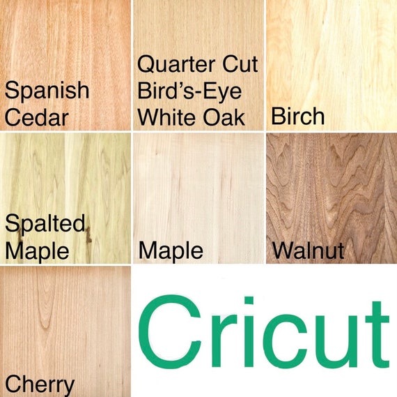 Cricut Maker Wood Veneer Sheets 12x12 5 FREE Sample Sheets