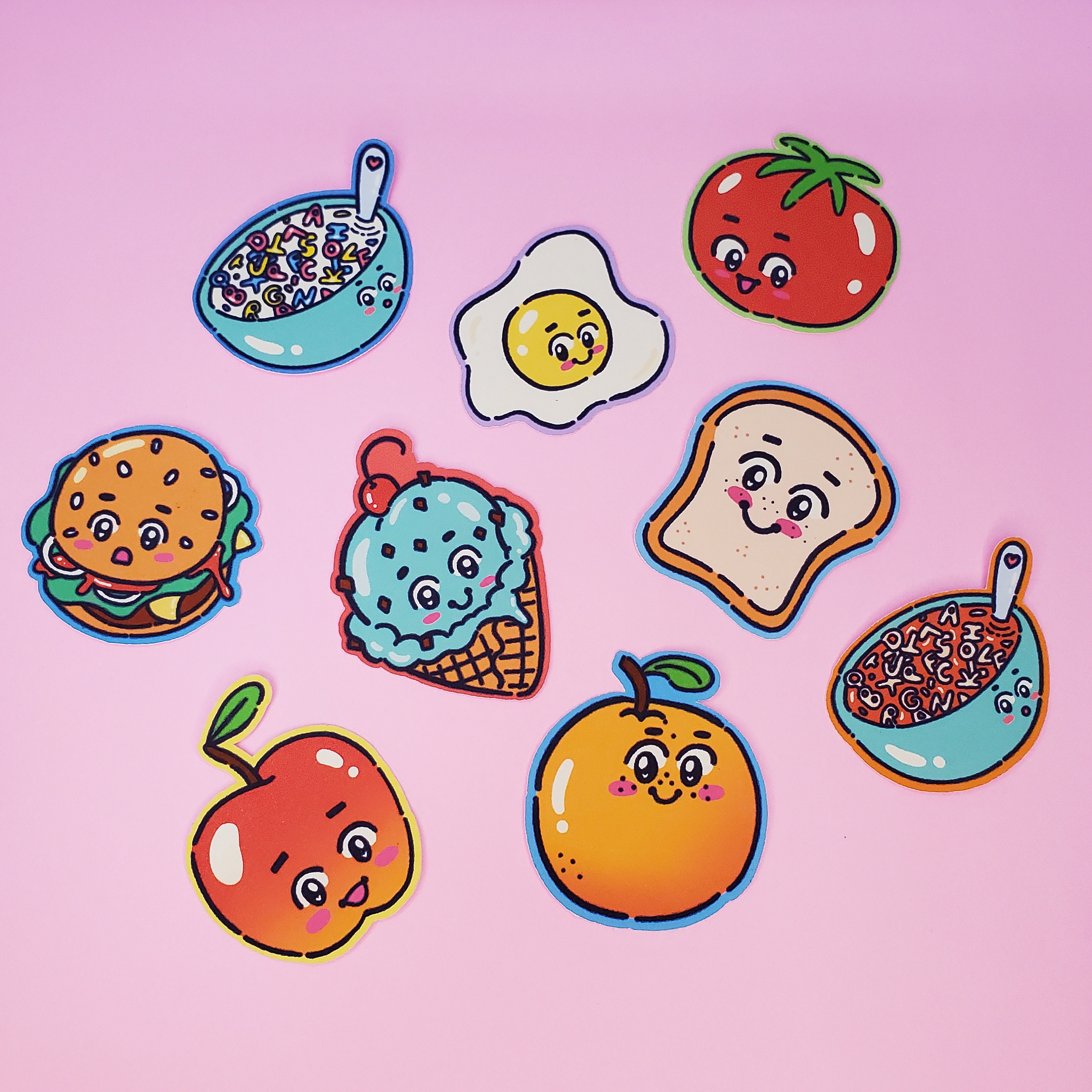 Cute Food Faces - Etsy Cute Food Faces - Etsy