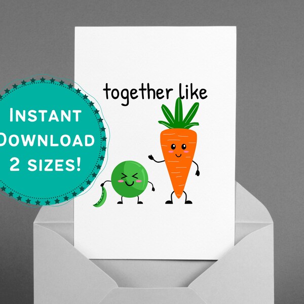 Peas and Carrots Etsy UK