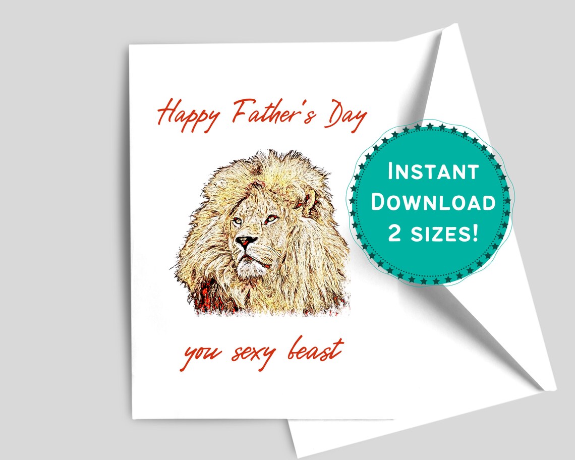 printable fathers day card from wife funny digital for etsy