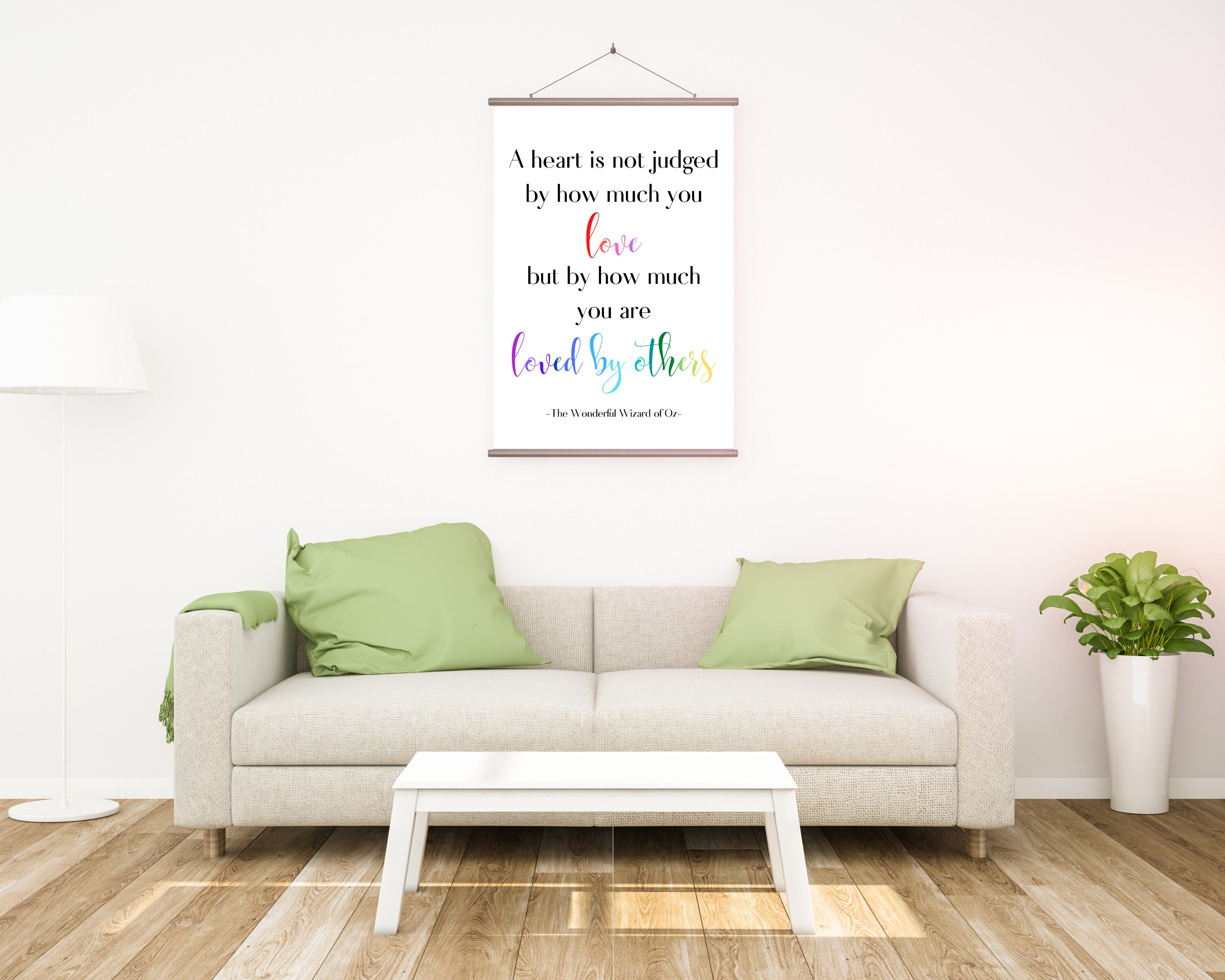 A Heart is Not Judged by How Much You Love Printable Wizard of - Etsy
