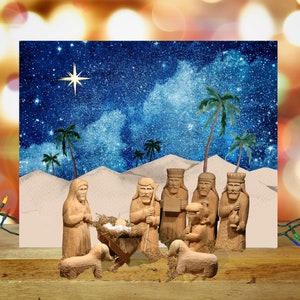 Nativity Backdrop Paper PRINTABLE, Nativity Background Scene Download ...
