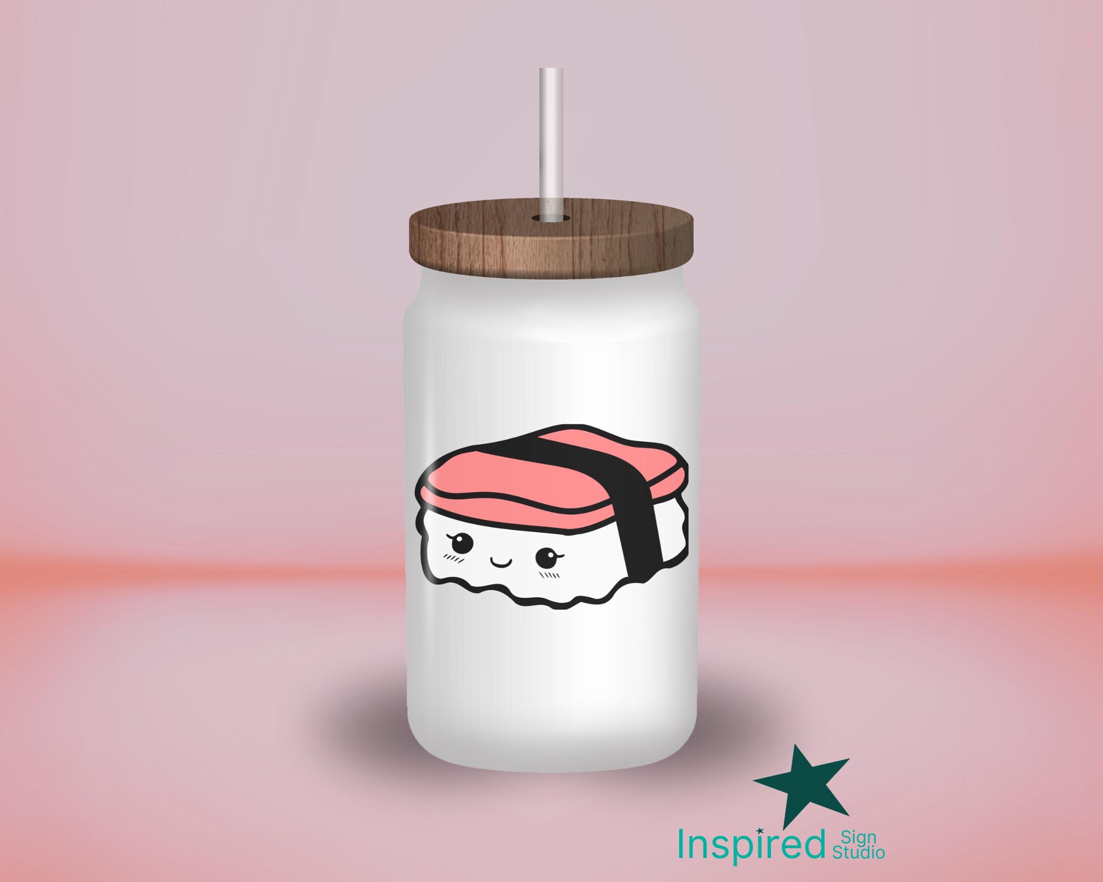 Kawaii Musubi (svg, Png, Jpg, Dxf) Clip Art Kids Coloring Page (digital ...