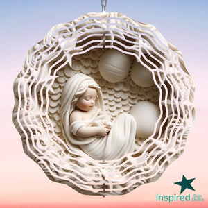 Molinillo de viento 3D para bebé, diseño de sublimación para el Día de la Madre, 8 x 10 pulgadas, regalo para mamá primeriza, archivos de descarga digital, imagen con licencia comercial