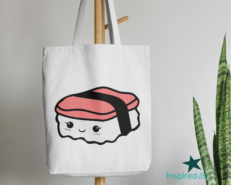 Kawaii Musubi (svg, Png, Jpg, Dxf) Clip Art Kids Coloring Page (digital ...