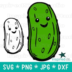 Sottaceto SVG, file PNG carino di sottaceti, design di sublimazione di cibo divertente per bambini, clipart clipart, maglietta felpa tazza, download digitale vettoriale