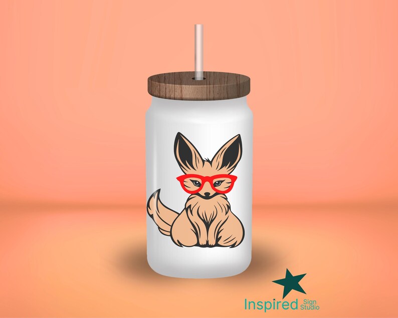 Cute Fennec Fox SVG PNG, Nerdy Fox With Glasses Shirt Design, Back to ...