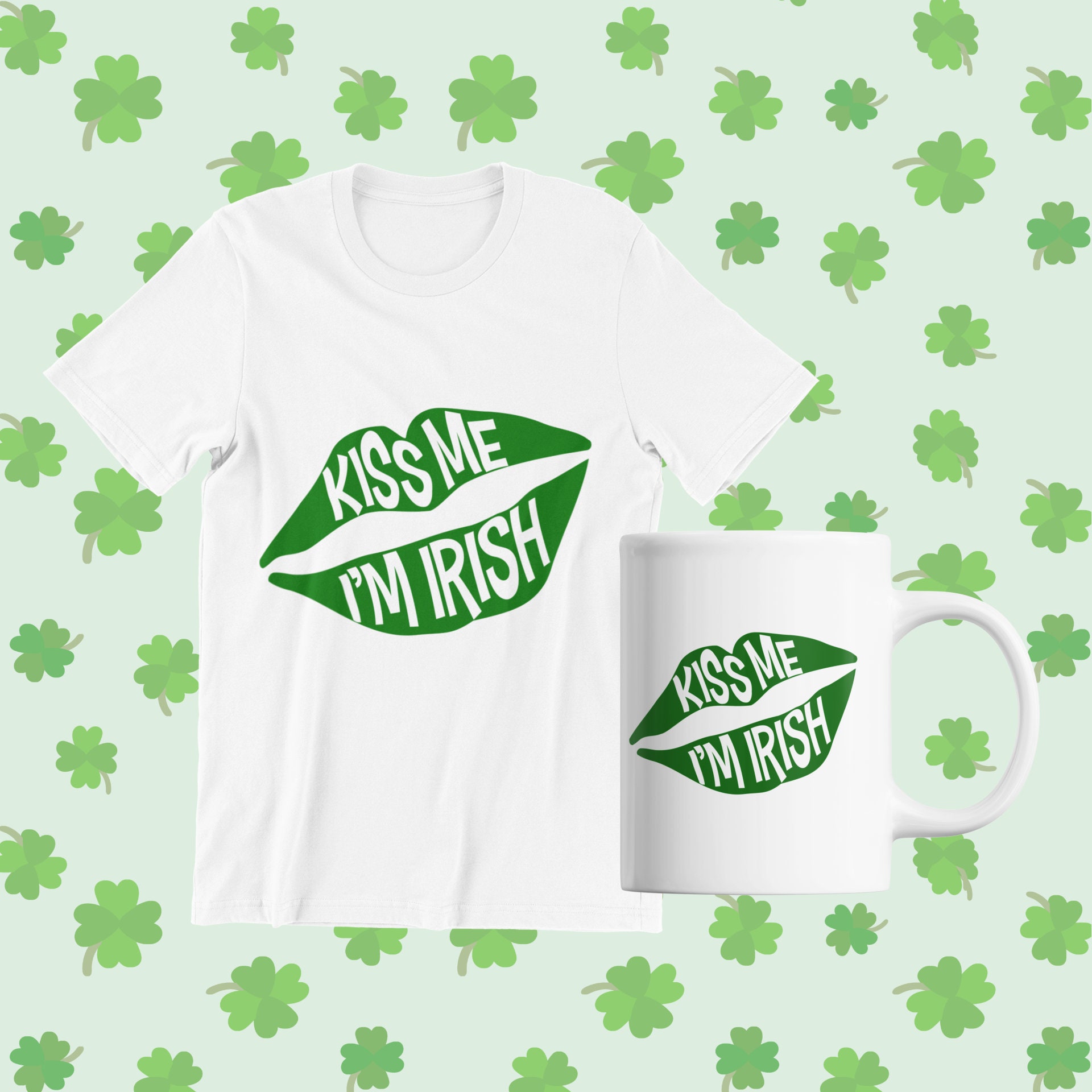Kiss Me I'm Irish SVG File for Cricut St Patricks Day PNG - Etsy