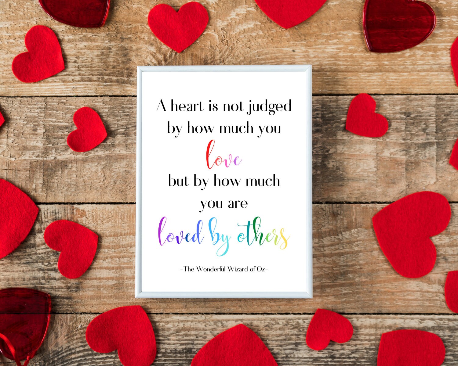 A Heart is Not Judged by How Much You Love Printable Wizard of - Etsy