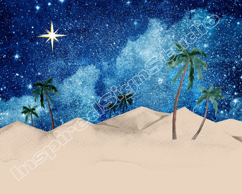 Nativity Backdrop Paper PRINTABLE Nativity Background Scene - Etsy