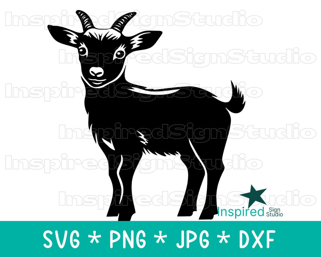 Baby Goat SVG, Miniature Dwarf Breed, Farm Animal Clipart (digital ...