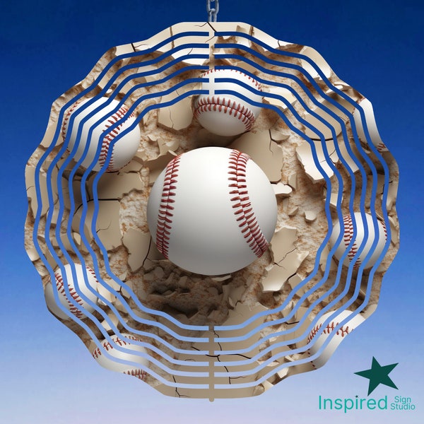 3D Baseball Wind Spinner PNG, Fathers Day Sublimation Design for Men, 8 inch 10 inch, Trendy Clipart, Digital Download, Commercial License