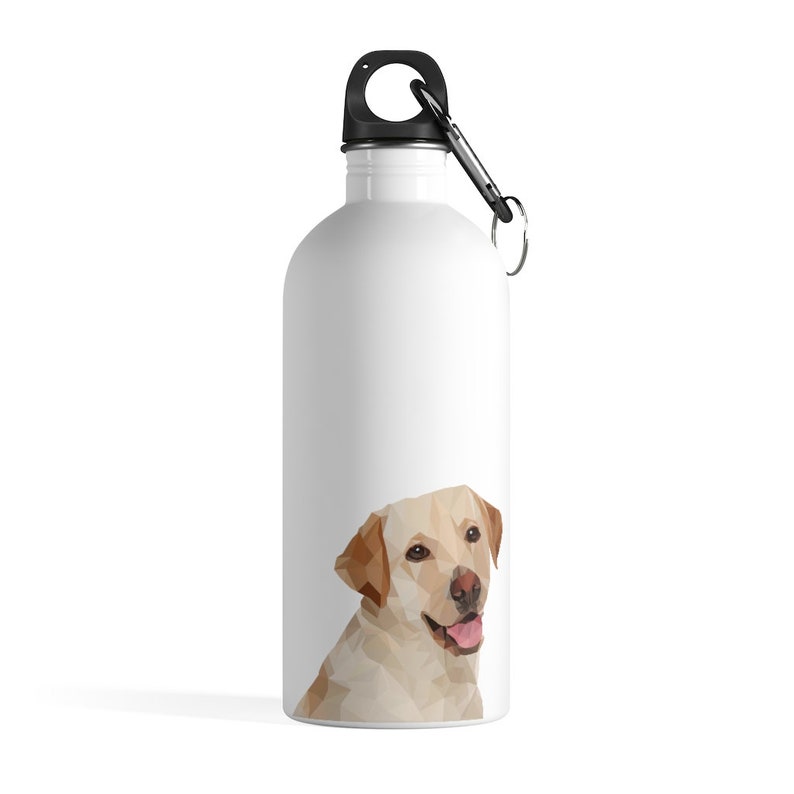 Custom Pet Portrait Stainless Steel Water Bottle