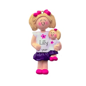Baby Doll Ornament~American Girl Doll Ornament~Blonde Toddler Girl~Kids Doll Ornament~Little Girl Doll Ornament~Young Girl Doll Ornament