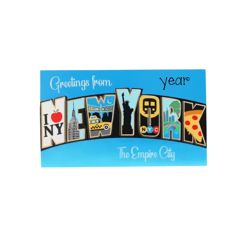 New York City Christmas Ornament New York Post Card Personalized