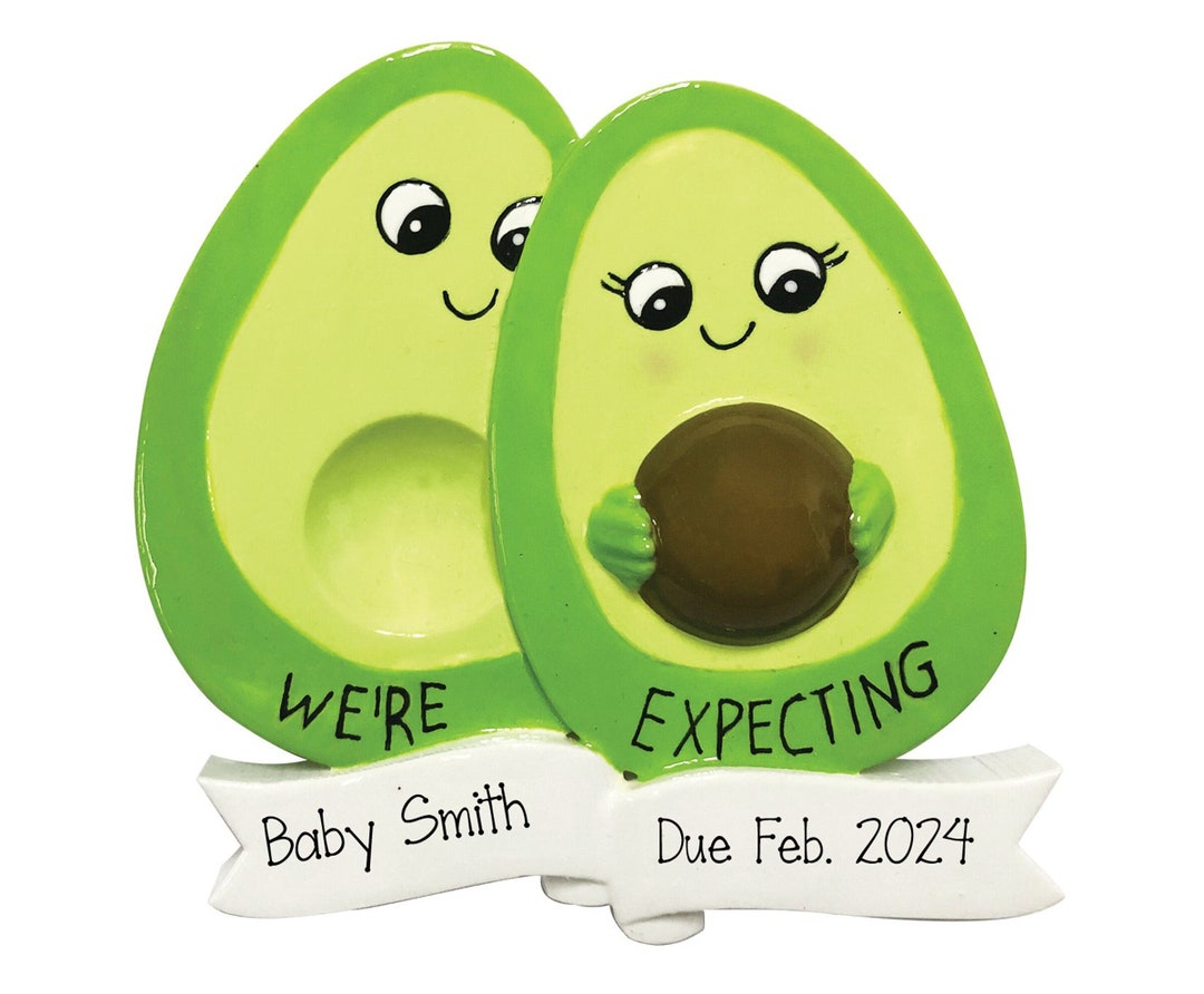 Avocados Expecting a Baby We #39 re Expecting Ornament Personalized Couple Avocados Expecting a Baby We #39 re Expecting Ornament Personalized Couple