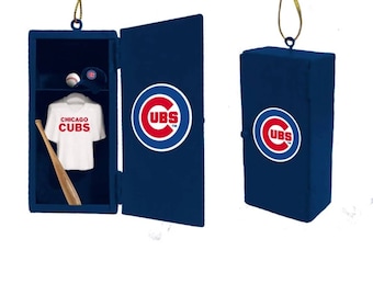 Chicago Cubs Personalized Ornament~Cubs Locker Room Ornament~Christmas Ornaments~Hand Personalized~MLB Ornament