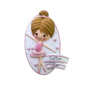 Personalized Ballerina Ornament ~ Ballet Ornament ~ Dance Ornament ~ Christmas Ornaments~Hand Personalized Ornament ~ Personalized Gifts