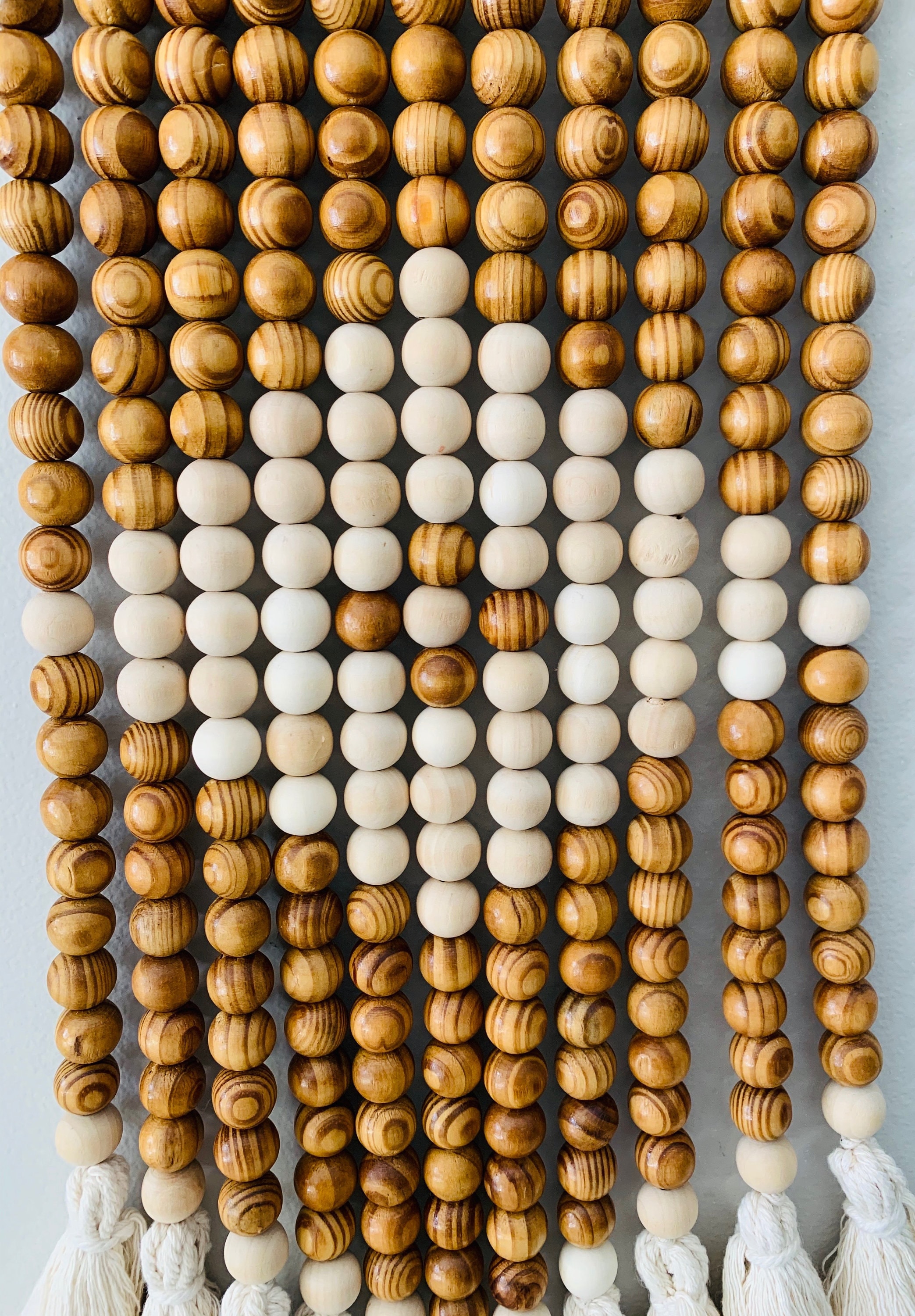 Beaded Wall Decor Wood Bead Wall Hanging Wall Hanging with Etsy