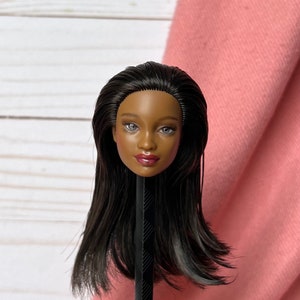 OOAK repaint doll head (Barbie Fashionista)