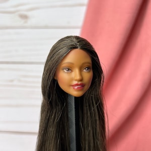 OOAK repaint doll head (Barbie Fashionista)