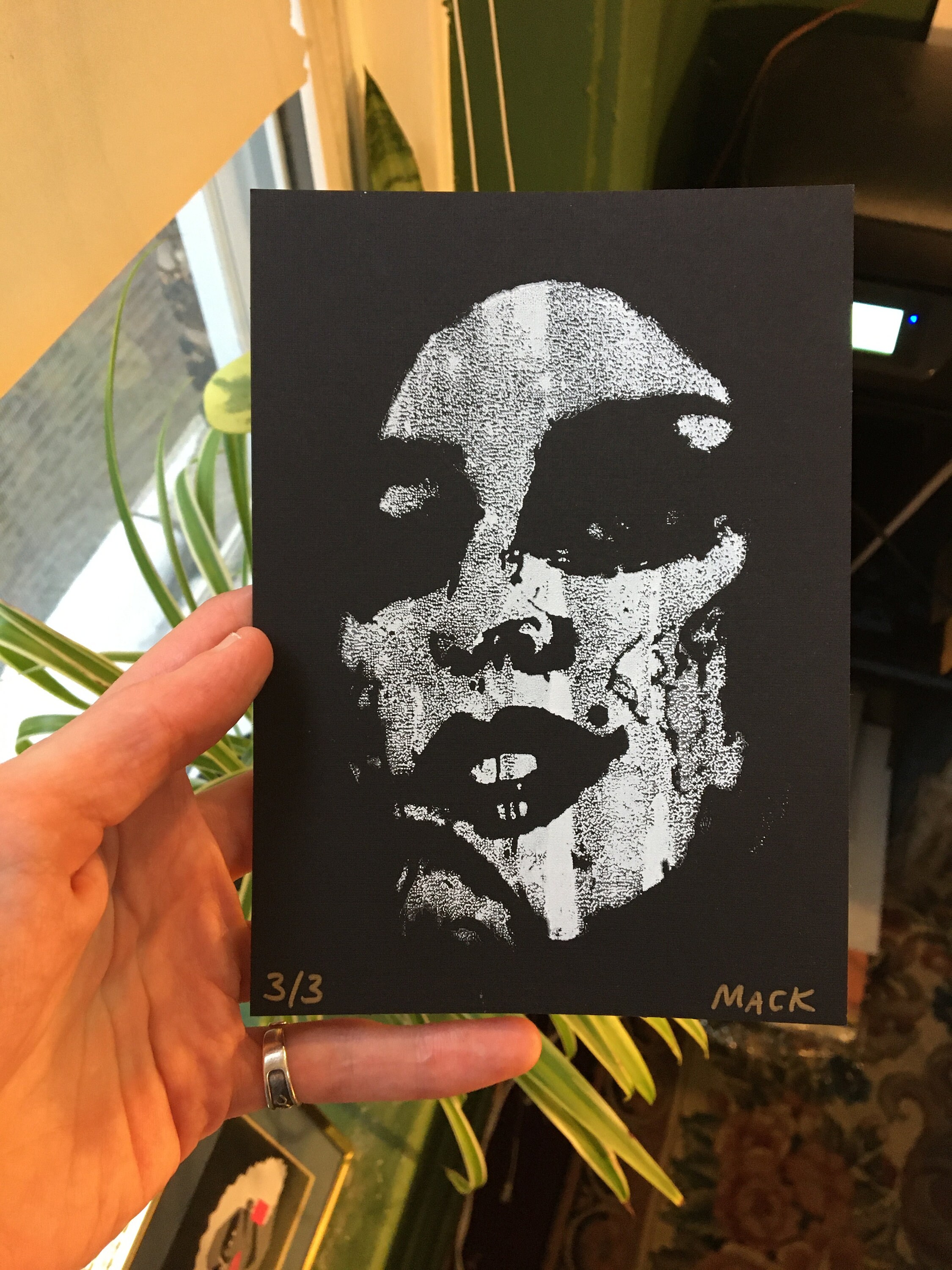 Amy Amy Amy Original Screen Print On Linen Paper 4.5x6 Etsy