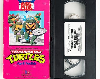 Burger King Kids Club - Teenage Mutant Ninja Turtles - April Foolish - VHS Cassette Tape