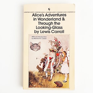 Alice&#39;s Adventures In Wonderland And Through The Looking-Glass By Lewis Carroll Vintage Paperback Book