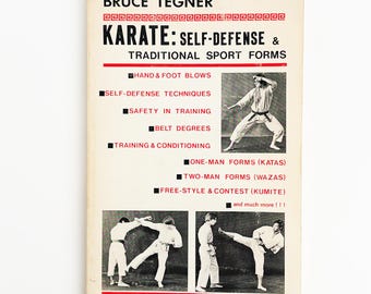 Karate Self-Defense And Sport By Bruce Tegner First Edition Vintage Paperback Book