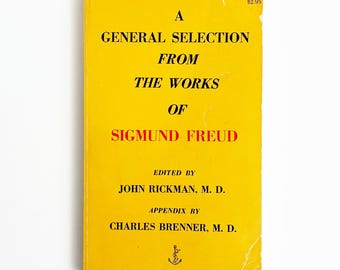A General Selection From The Works Of Sigmund Freud Vintage Paperback Book