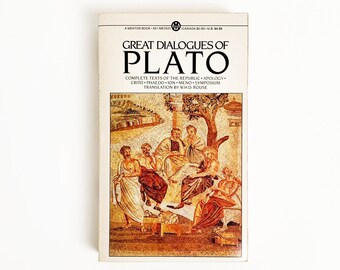 Great Dialogues Of Plato Vintage Paperback Book