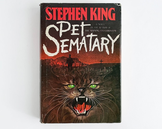 Pet Sematary Book Club Edition by Stephen King Vintage Hardcover Book