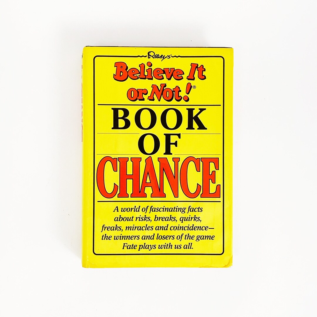 Chance Ripley Ripley's Believe It or Not! Book of Chance Vintage Hardcover Book - Etsy