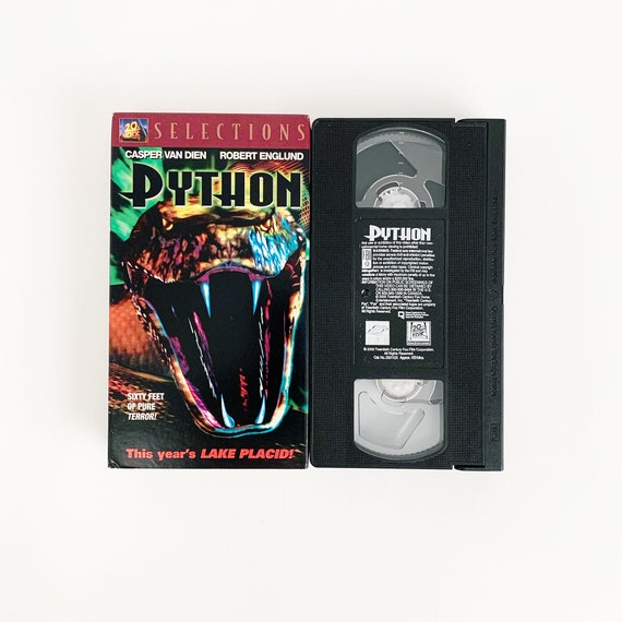 Python VHS Cassette Tape Etsy