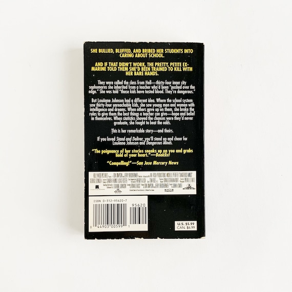 Dangerous Minds by Louanne Johnson Vintage Paperback Book - Etsy