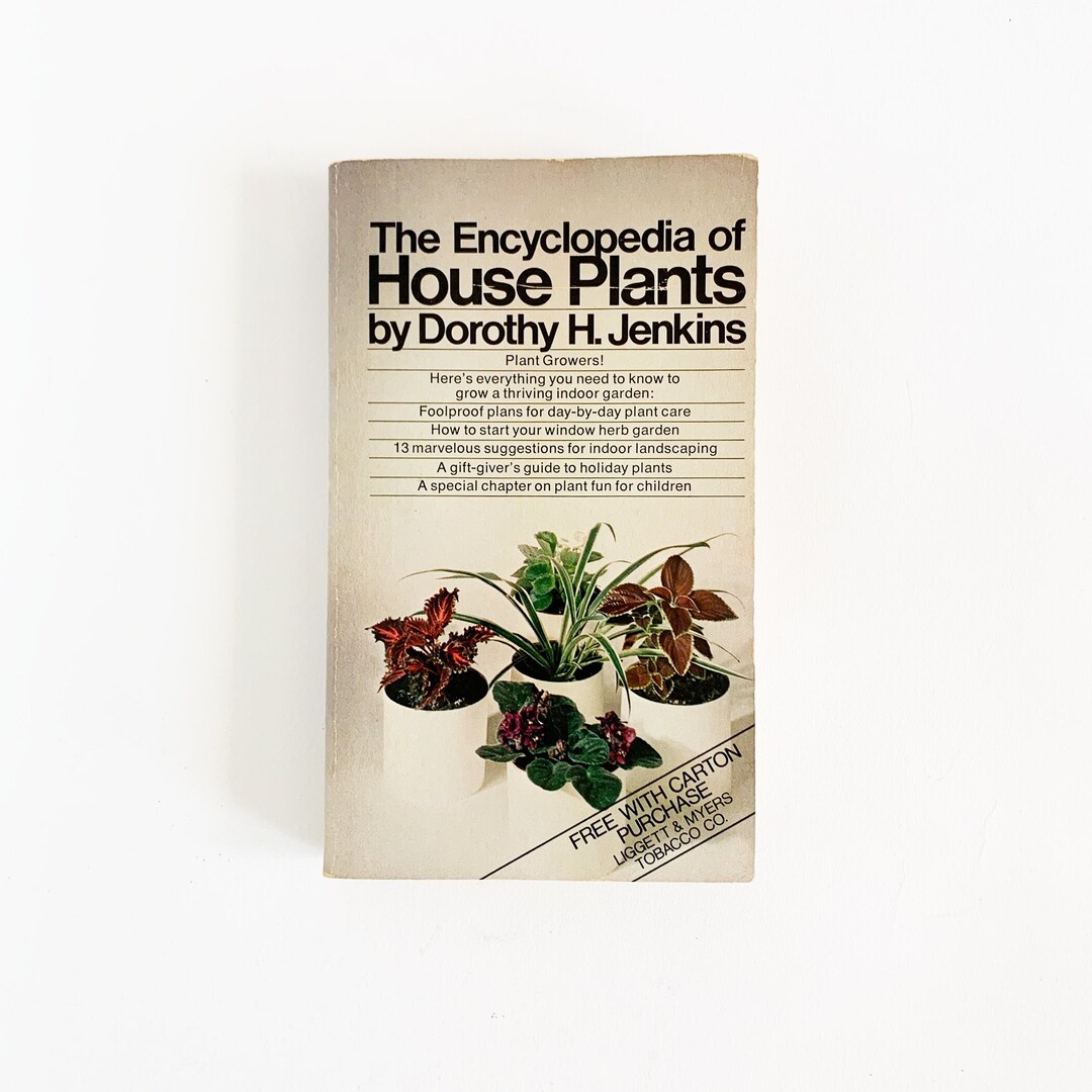 The Encyclopedia of House Plants by Dorothy H. Jenkins Vintage