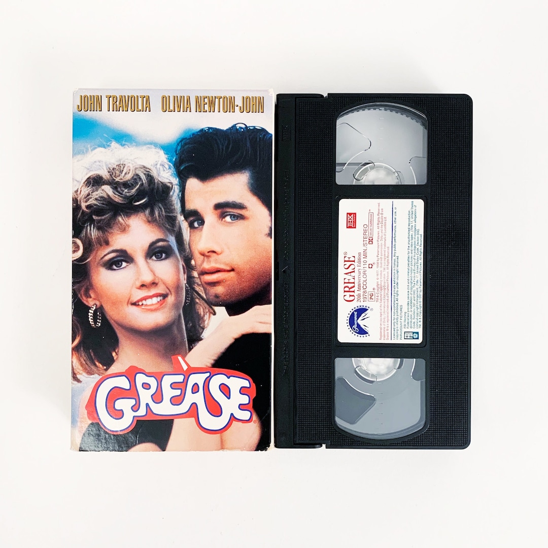 Grease VHS Cassette Etsy