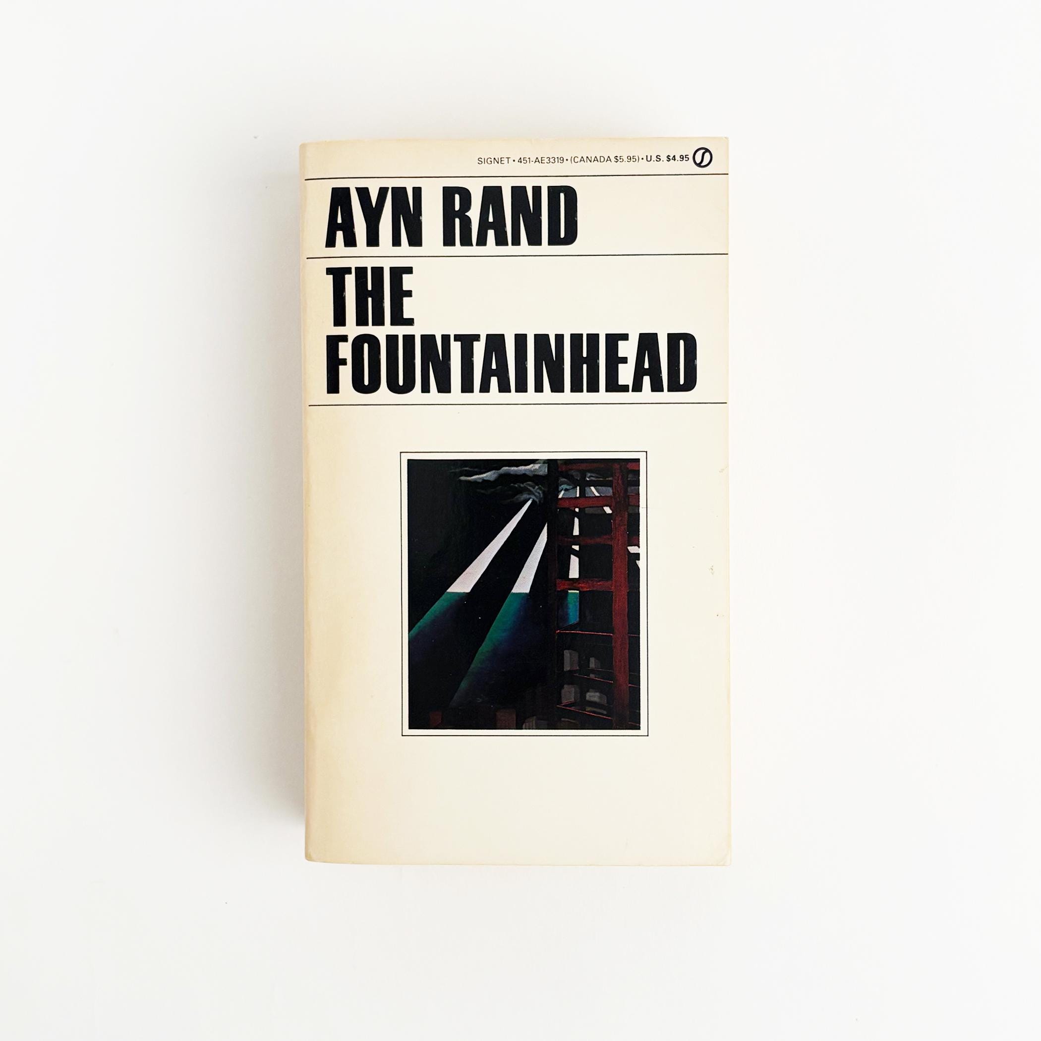 The Fountainhead by Ayn Rand Vintage Paperback Book - Etsy India