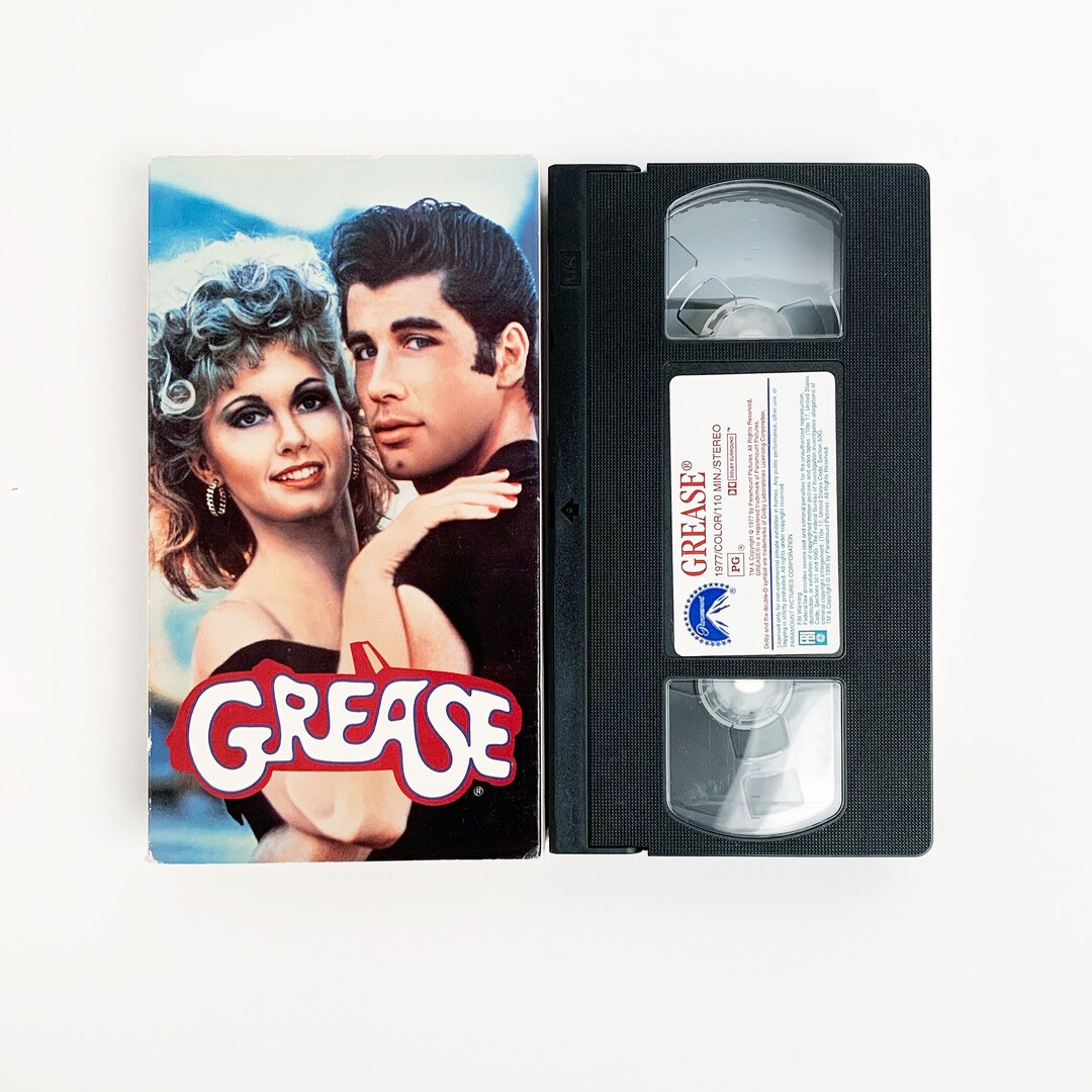 Grease VHS Cassette Etsy