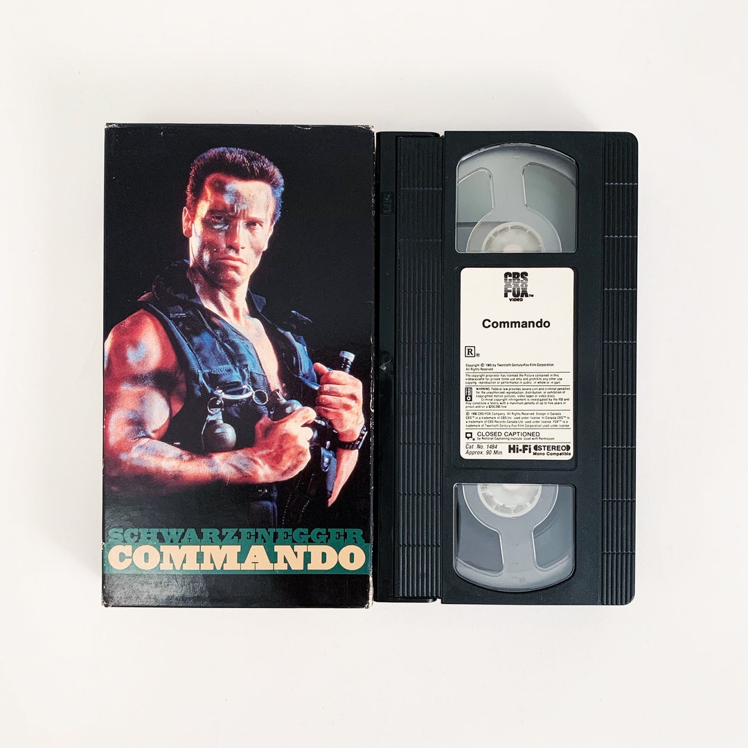 Commando VHS Cassette Tape Etsy
