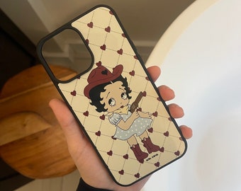Betty Boop Cowgirl phone case   aesthetic coquette y2k gift trendy cute phone case