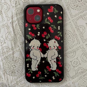 Cherry Kewpie Baby Phone Case Aesthetic Coquette Y2k Gift Trendy Cute
