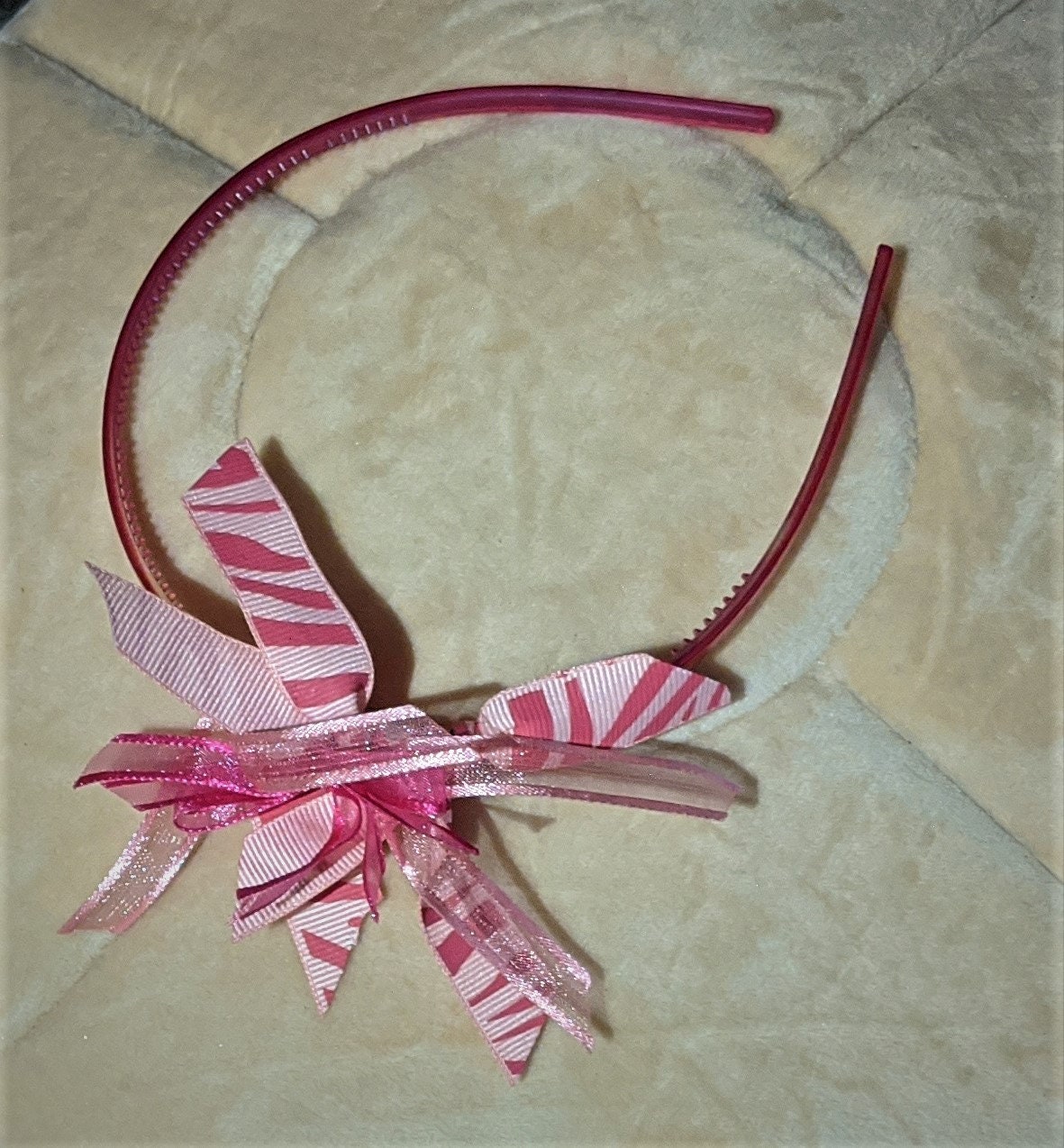 InthePink Ribbon Hairband Etsy