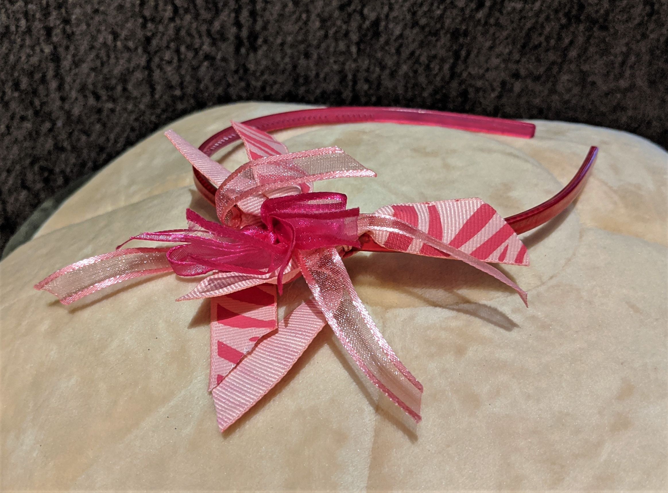 InthePink Ribbon Hairband Etsy