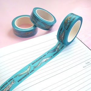 Whale Evolution Washi Tape, 10 metres, 1.5cm, Stationary, Planner