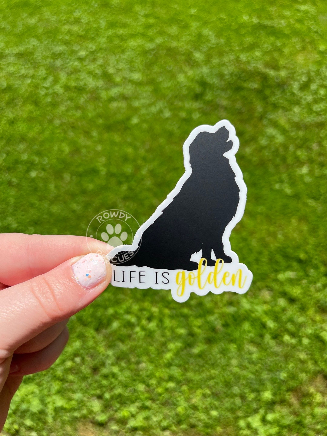 Golden Retriever Golden Retriever Sticker Golden Sticker Etsy