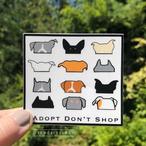Adopt Don&#39;t Shop Sticker